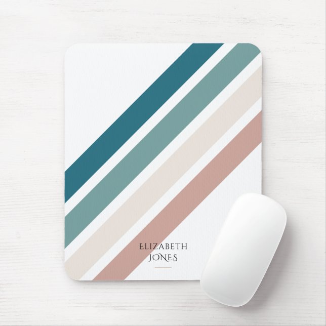 Minimalistisches Design in Pastellfarben Mousepad (Mit Mouse)