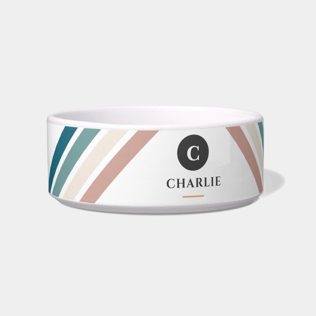 Minimalistisches Design in Pastellfarben Napf (Vorderseite)