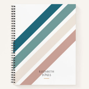 Minimalistisches Design in Pastellfarben Notizbuch