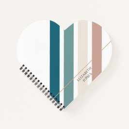 Minimalistisches Design in Pastellfarben Notizbuch