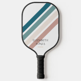 Minimalistisches Design in Pastellfarben Pickleball Schläger