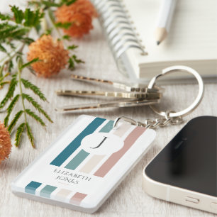 Minimalistisches Design in Pastellfarben Schlüsselanhänger
