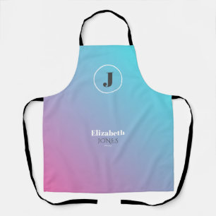 Minimalistisches Design in Pastellfarben Schürze