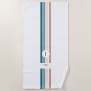 Minimalistisches Design in Pastellfarben Strandtuch