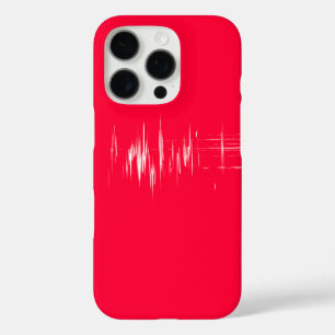 Minimalistisches Design in Rot iPhone 16 Pro Hülle