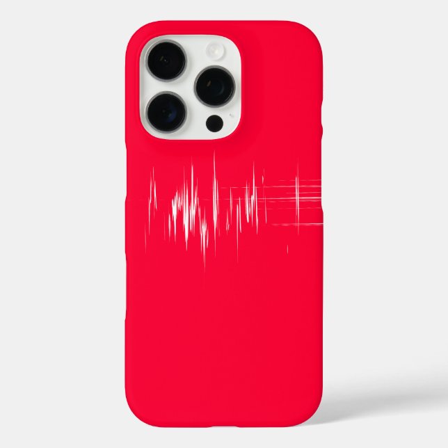 Minimalistisches Design in Rot Case-Mate iPhone Hülle (Rückseite)