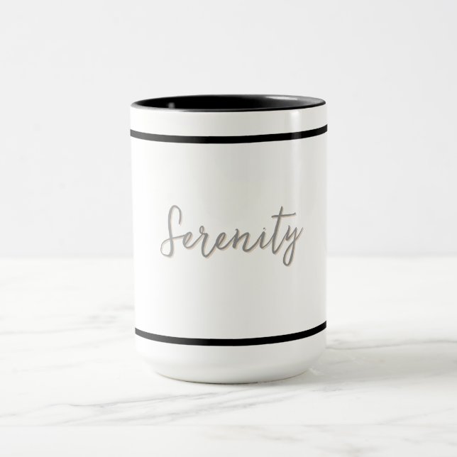 Minimalistisches Design - individuell einstellbar Tasse (Zentrum)