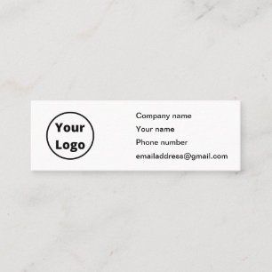 Minimalistisches Design mit benutzerdefiniertem Lo Mini Visitenkarte