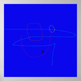 Minimalistisches Design mit einfachen geometrische Poster