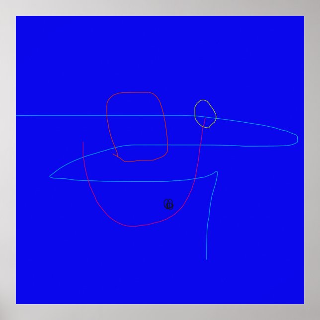 Minimalistisches Design mit einfachen geometrische Poster (Vorne)