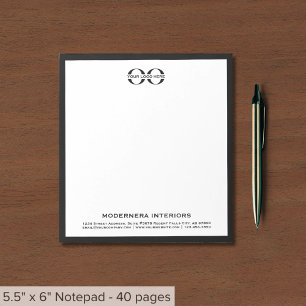 Minimalistisches Design-Notepad mit benutzerdefini Notizblock