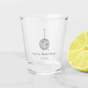 Minimalistisches Diskothek-Ball Schnapsglas
