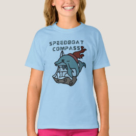 Minimalistisches Dolphin-Segeln schnell und unterh T-Shirt