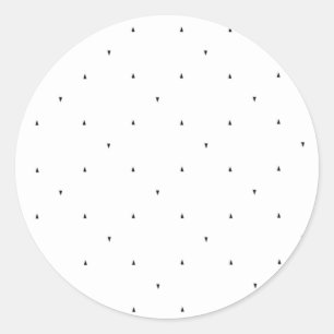 Minimalistisches Dreieck-Muster-Aktenordner-Set Runder Aufkleber
