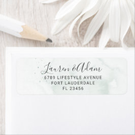 Minimalistisches dunkelgrünes Hochzeitrücksendesie