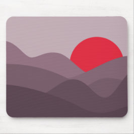 Minimalistisches dunkles Thema von Sun Mousepad