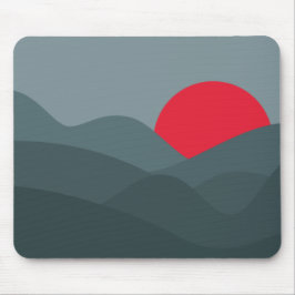 Minimalistisches dunkles Thema von Sun Mousepad