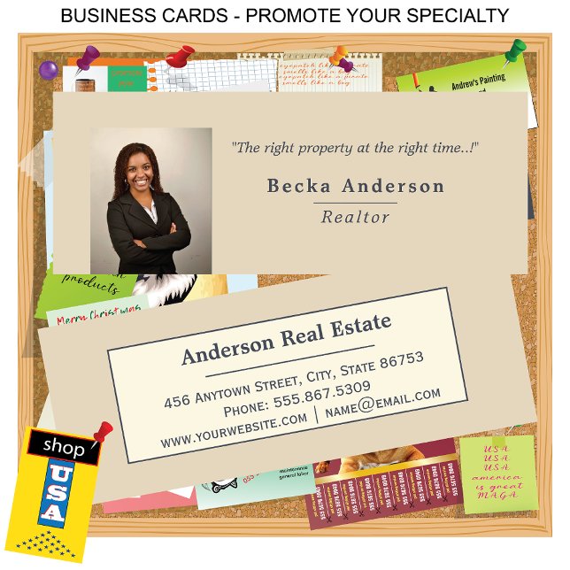 Minimalistisches Echtes Anwesen 📸 Vorlagengeschäf Mini Visitenkarte (Von Creator hochgeladen)