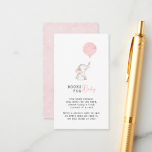 Minimalistisches einfaches Elefant Baby Shower Boo Begleitkarte