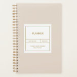 Minimalistisches Einfaches Plandesign Planer<br><div class="desc">Modernes minimalistisches Design in sanften Pastellrosa und in Gold inspirierte Farbschrift. Passen Sie dieses Design für sich an! Macht ein großartiges Geschenk!</div>