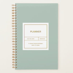 Minimalistisches Einfaches Plandesign Planer