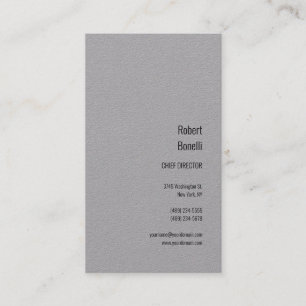 Minimalistisches einfaches Premium-Grau Modern Visitenkarte