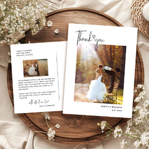 Minimalistisches einfaches Script Heart Wedding Vi Postkarte