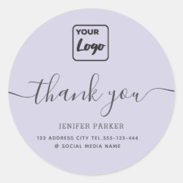 Minimalistisches, einfaches Skript benutzerdefinie Runder Aufkleber