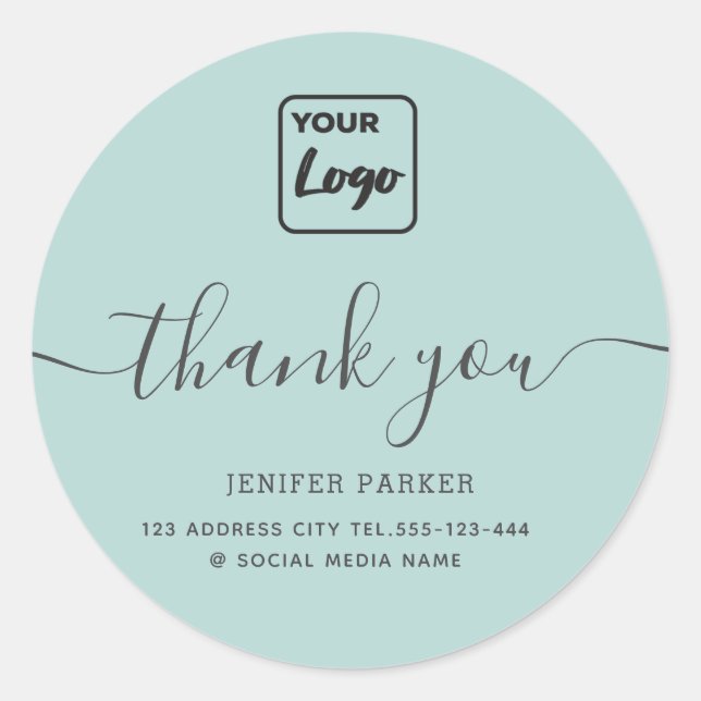 Minimalistisches, einfaches Skript benutzerdefinie Runder Aufkleber (Vorderseite)