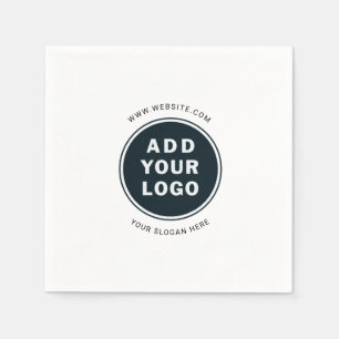 Minimalistisches einfaches Werbelogo Serviette