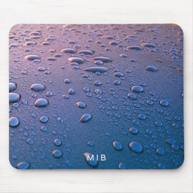 Minimalistisches einfaches zweistelliges Monogramm Mousepad (Vorne)