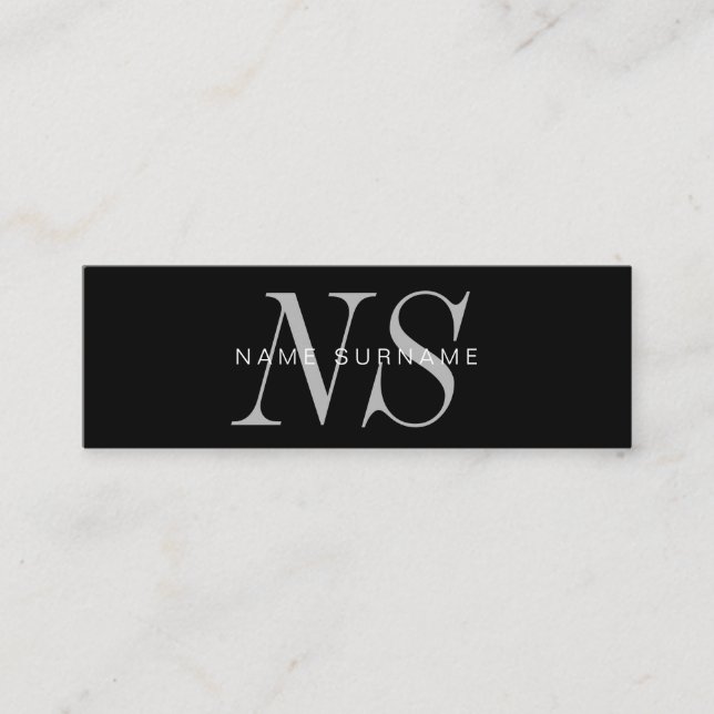 Minimalistisches einzigartiges mini visitenkarte (Vorderseite)