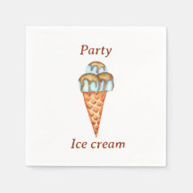 Minimalistisches Eiscreme-Party