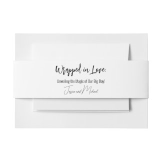 💍 Minimalistisches Elegant Einladungsbanderole