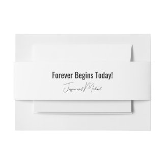 💍 Minimalistisches Elegant Einladungsbanderole