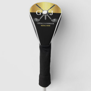 Minimalistisches Elegant Golf Monogram Headcover