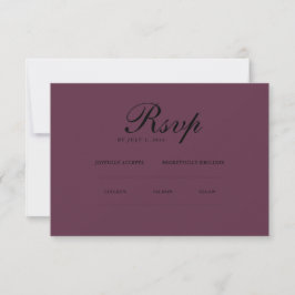 Minimalistisches Elegant | UAWG & QR-Website RSVP Karte