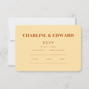 Minimalistisches Elegant UAWG & QR-Website RSVP Karte