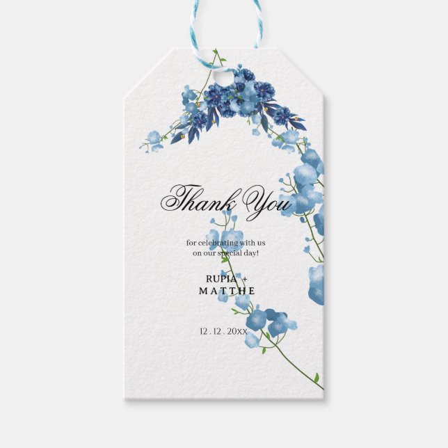 Minimalistisches Elegant Vielen Dank für Ihr Gefal Geschenkanhänger (Vorderseite)