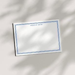Minimalistisches Elegant Zwei Grenzsegel Blau Mitteilungskarte