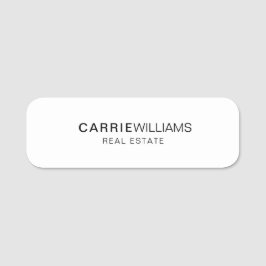 Minimalistisches Elegantes Anwesen Namensschild