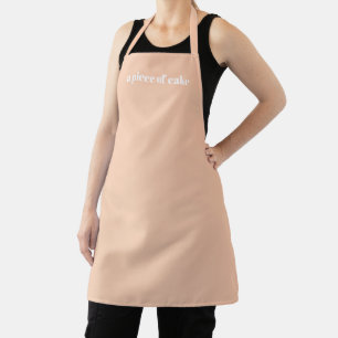 Minimalistisches elegantes Aprikosen/Marille anpas Schürze