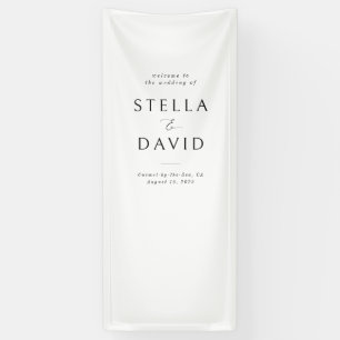 Minimalistisches elegantes Begrüßungsband-Banner Banner