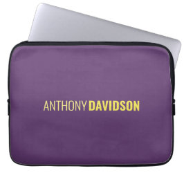 Minimalistisches elegantes Berufliches Indigo & Ge Laptopschutzhülle