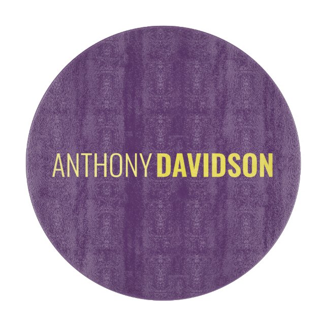 Minimalistisches elegantes Berufliches Indigo & Ge Schneidebrett (Vorderseite)