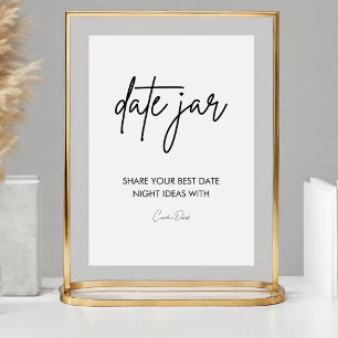Minimalistisches Elegantes Date Jar Ideen Untersch Sockelschild