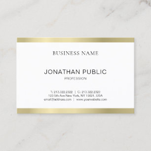 Minimalistisches elegantes Design Beruflich Schlic Visitenkarte