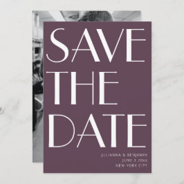 Minimalistisches Elegantes Design Foto Save The Date