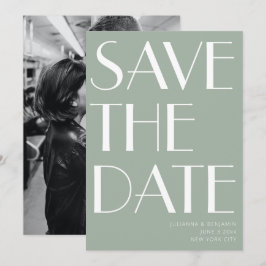 Minimalistisches Elegantes Design Foto Save The Date