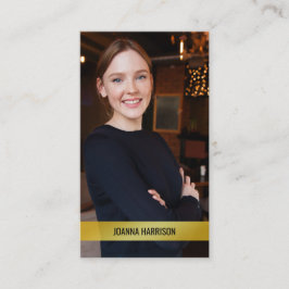 Minimalistisches Elegantes Foto der modernen schic Visitenkarte